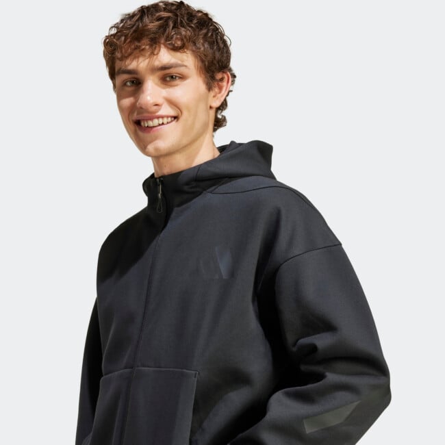 Adidas men's new adidas men's z.n.e. full-zip hooded track
