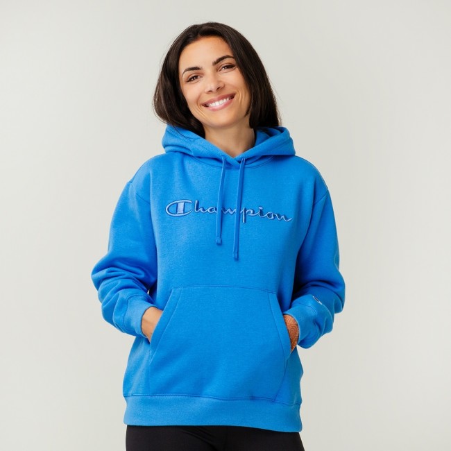 Champion women s logo hooded sweatshirt Sportland