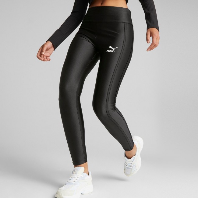 Puma women s t7 high waist shiny leggings Sportland