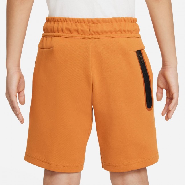Nike fleece shorts orange clearance