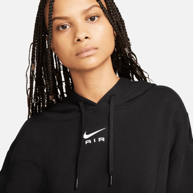 Nike air women s oversized mood crop fleece hoodie Sportland
