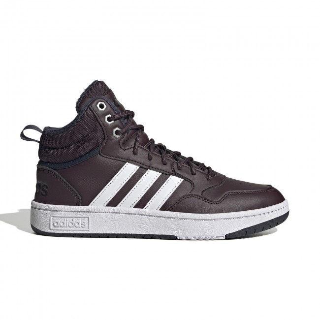 Adidas hoops 3.0 mid lifestyle basketball classic fur lining winterized shoes Sportland