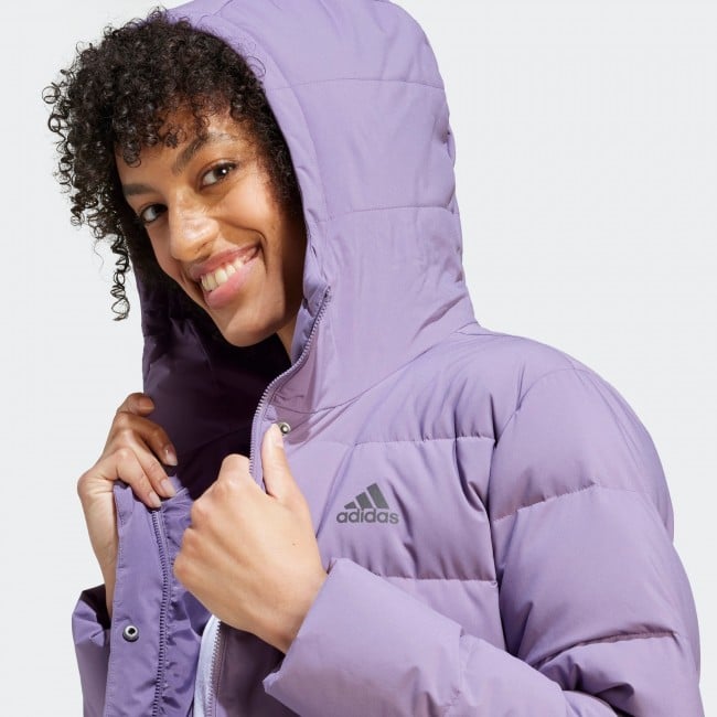 Adidas womens helionic hooded down jacket Sportland