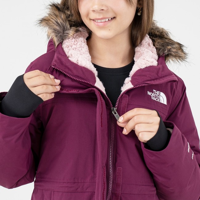 North face arctic parka purple deals